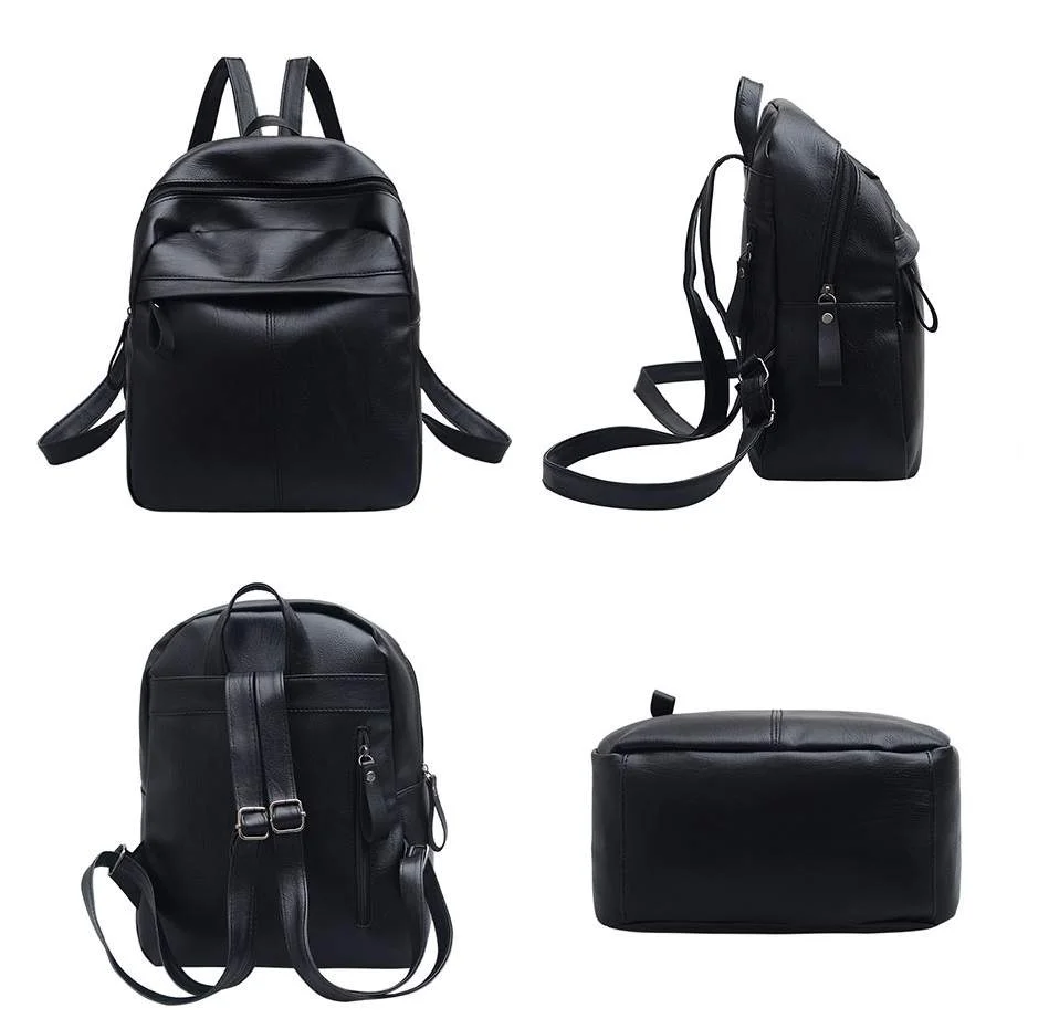 Girls College office Bag womens leather Backpack Casual Stylish handbag