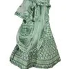 Satin Silk Lehenga Choli Diamond Embroidered Zari Work