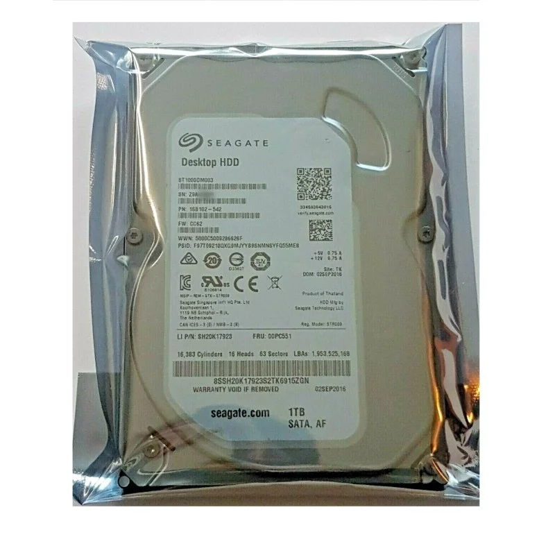 ② Seagate製HDD 1TB ST1000DM003 3.5 - 内蔵型ハードディスクドライブ